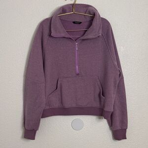 Rosvigor -Lavender Half-Zip Pullover- Large